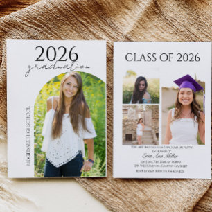 Convite de Formatura Moderno com Múltiplas Fotos 2