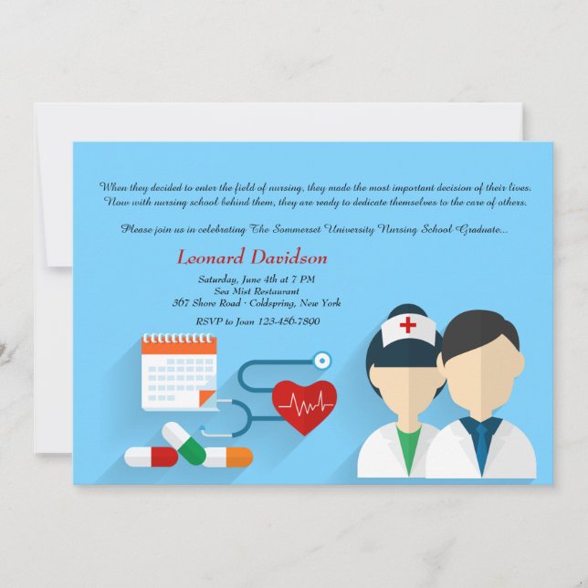 Convite de Formatura para Equipe Médica (Frente)