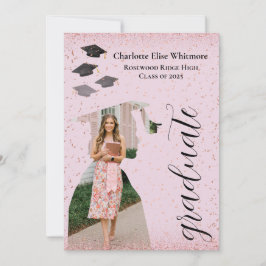 Convite de formatura personalizado e cartão de anú