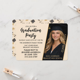 Convite de Formatura Personalizável com Foto