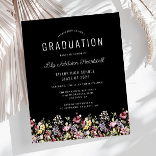 Convite de Formatura Selvagem Preto Orçamento