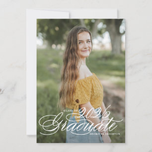 Convite de Formatura Turma de 2026 Escrito Elegant