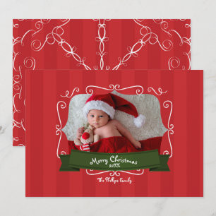 Convite de Foto Caprichoso de Férias de Natal