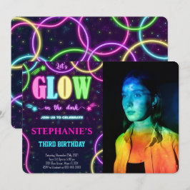 Convite de Foto com Luz Negra