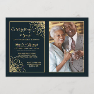 Convite de Foto de Aniversário da Regal