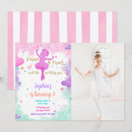 Convite de Foto de Bailarina 