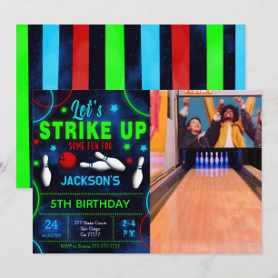 Convite de Foto de Boliche