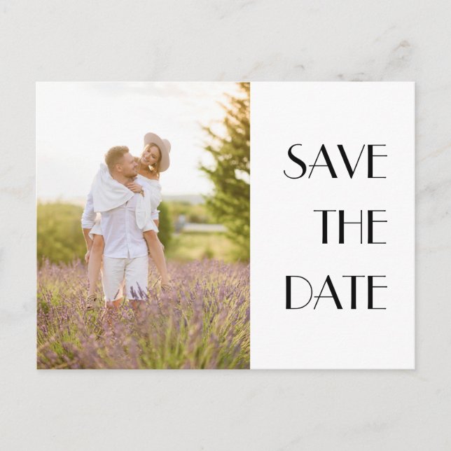 Convite de Foto de Casamento Minimalista Moderno D (Frente)