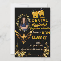 Convite de Foto de Celebração de Formatura de Higi
