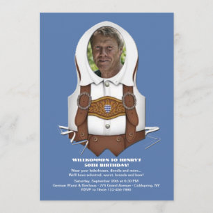 Convite de Foto de Colete Oktoberfest