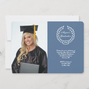 Convite de Foto de Coroa de Formatura