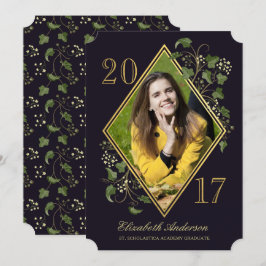 Convite de Foto de Graduado Falso da Ivy League em