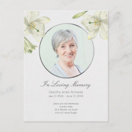 Convite de Foto de Lírio Floral de Celebração de V