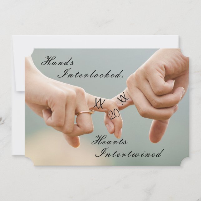 Convite de Foto de Noivado (Frente)