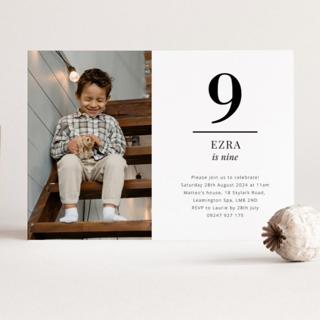 Convite de Foto de Paisagem Nove (Criador carregado)