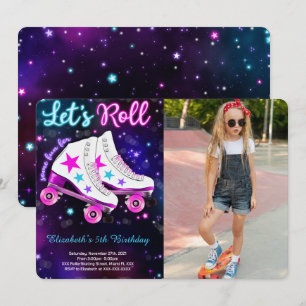 Convite de Foto de Patinação no Rolo