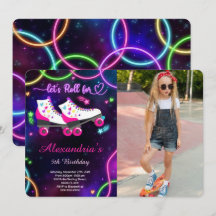 Convite de Foto de Patinação no Rolo