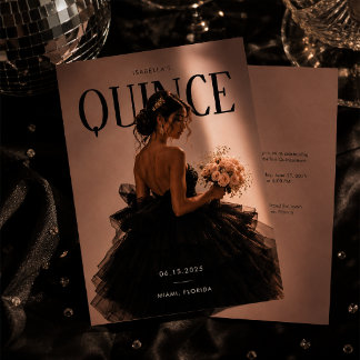 Convite de Foto de Quince Anos Editorial Moderno