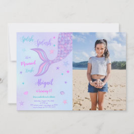 Convite de Foto de Sereia