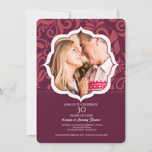 Convite de Foto do Amor Eterno (Frente)