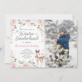 Convite de Foto do País das Maravilhas de Inverno 