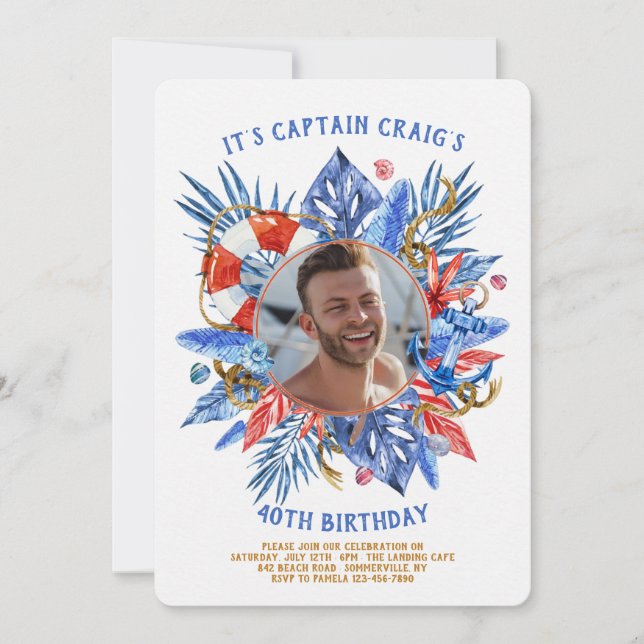 Convite de Foto Náutica (Frente)