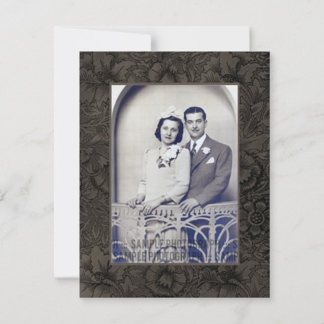 Convite de Foto para Festa de Aniversário de 50 An (Frente)