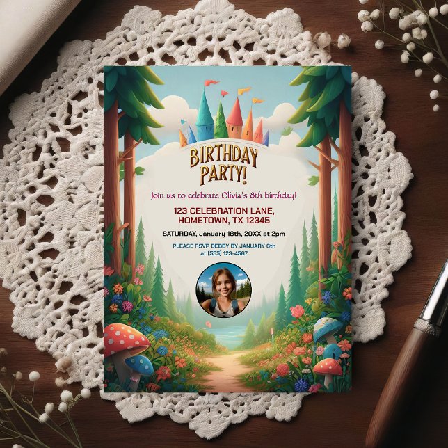 Convite de Foto para Festa de Aniversário de Crian (Criador carregado)