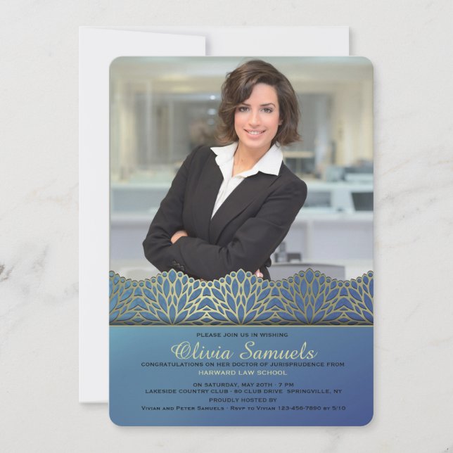 Convite de Foto para Graduação Concluída (Frente)