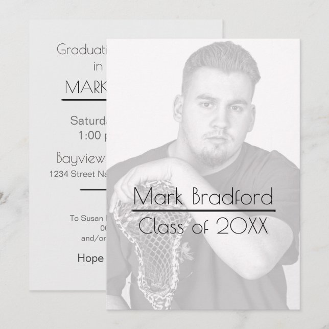 Convite de Foto para Graduação - Filtro no Local (Frente/Verso)