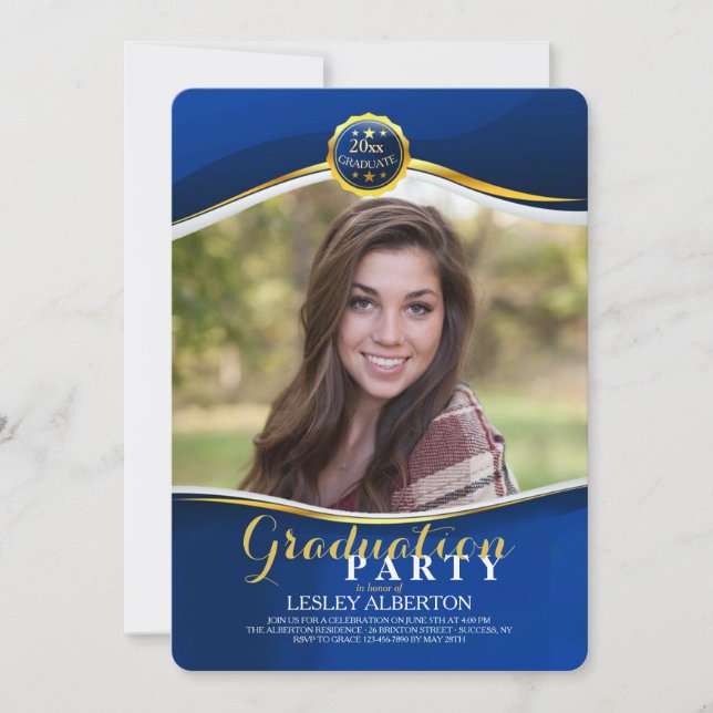 Convite de Foto Real para Graduação (Frente)