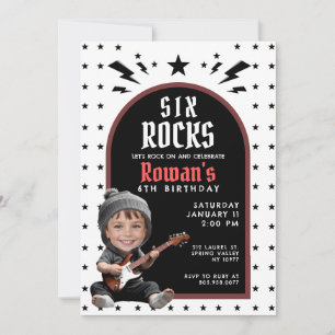 Convite de Foto Rock & Roll Birthday