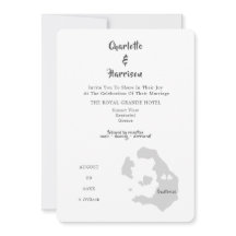 Convite de Foto Santorini de Destino de Casamento