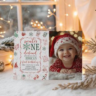 Convite de Foto Winter ONEderland