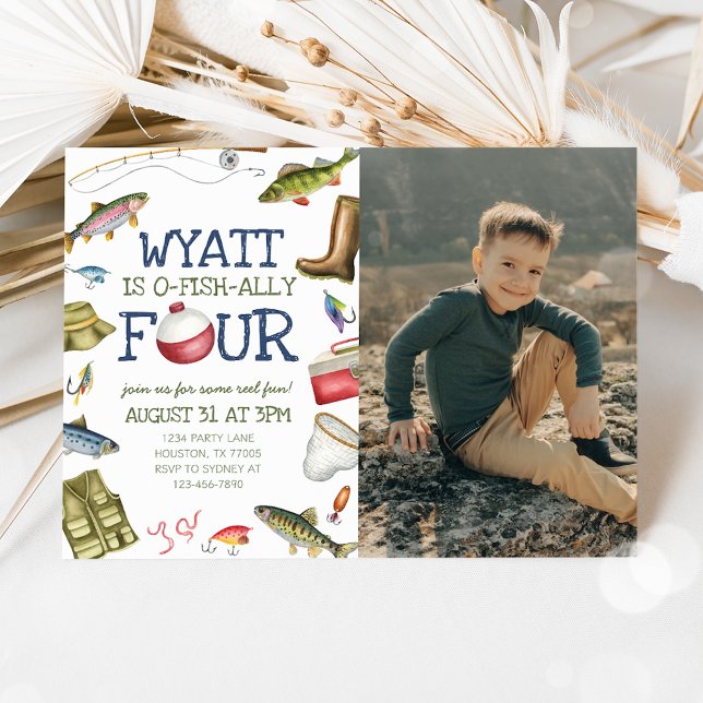 Convite de Fotografia de 4.o aniversário (Criador carregado)