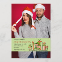 Convite de Fotografia de Férias do Exchange Gift d