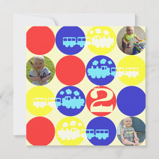 Convite de Fotografia de Festa de aniversário de P (Frente)