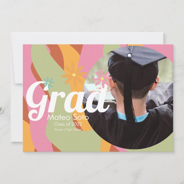 Convite de Fotografia de Graduação Groovy em Negri (Frente)