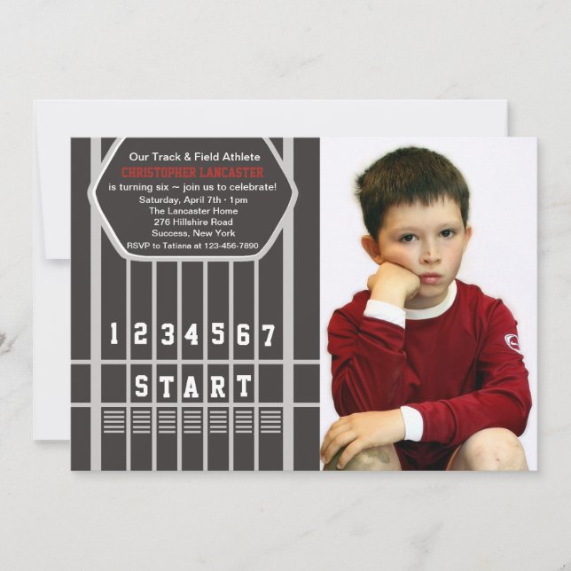 Convite de Fotografia de Linha Inicial de Rastreio (Frente)