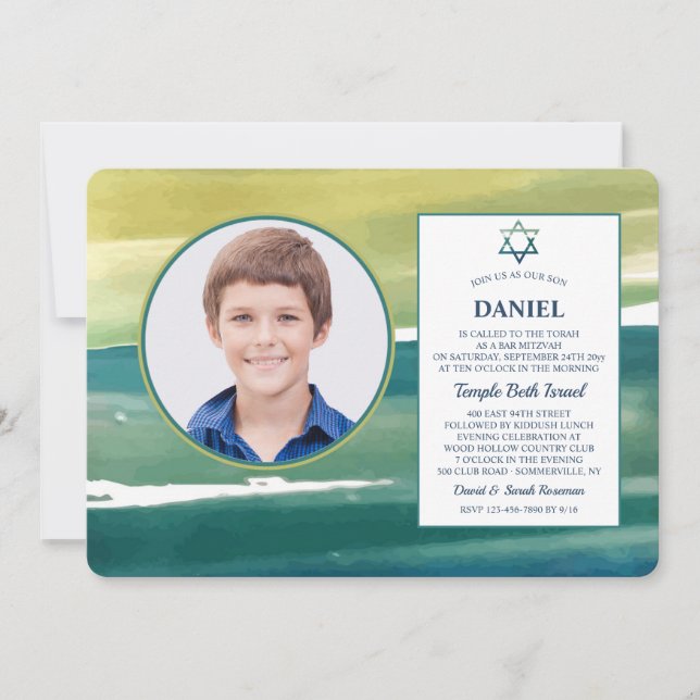 Convite de Fotografia do Pincel de Água (Frente)