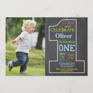 Convite de Fotografia do Quadro de Chalkboard do p