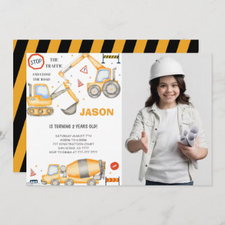 Convite de Fotografia do segundo aniversário Const