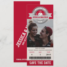 Convite de Fotografia para Casamento de Ingresso d