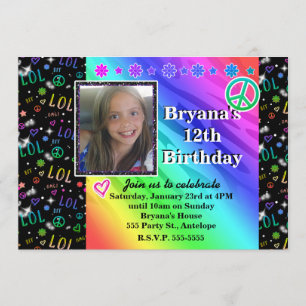 Convite de Fotografia para Festas de aniversário d