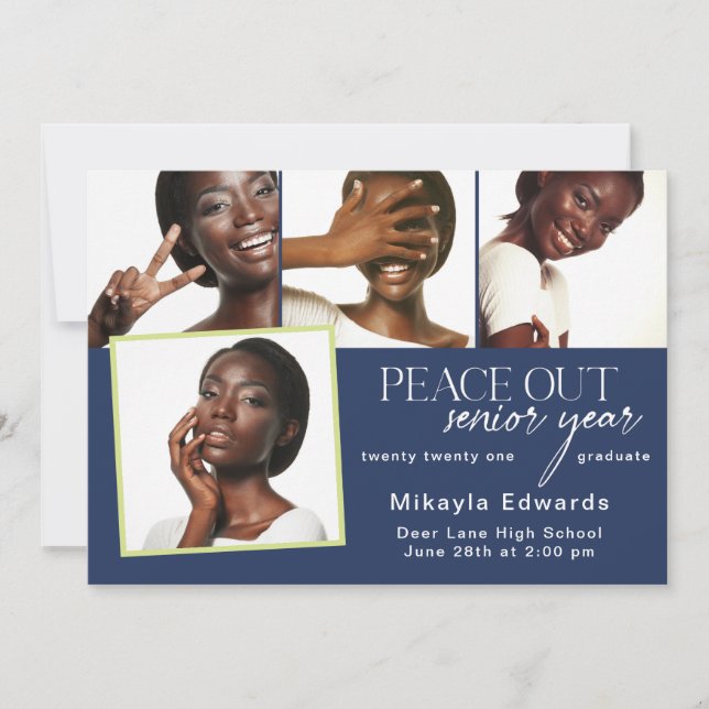 Convite de Fotografia para Graduação de Mais velho (Frente)