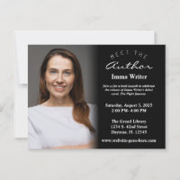 Convite de Fotografia para Lançamento de Livro Bra