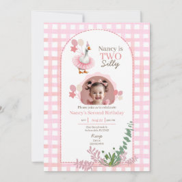 Convite de Fotografia Rosa para segundo aniversári