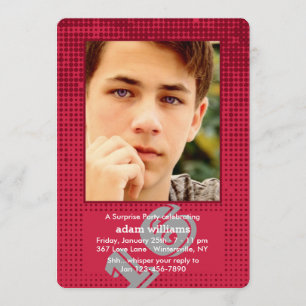 Convite de Fotografia Vermelha de Meio-Tons