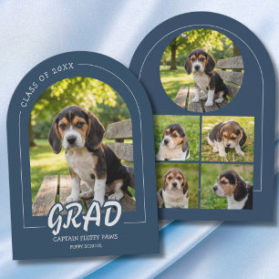 Convite de Fotos de Graduação de Cachorrinho Cartã