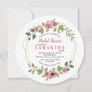 Convite de Frame Floral